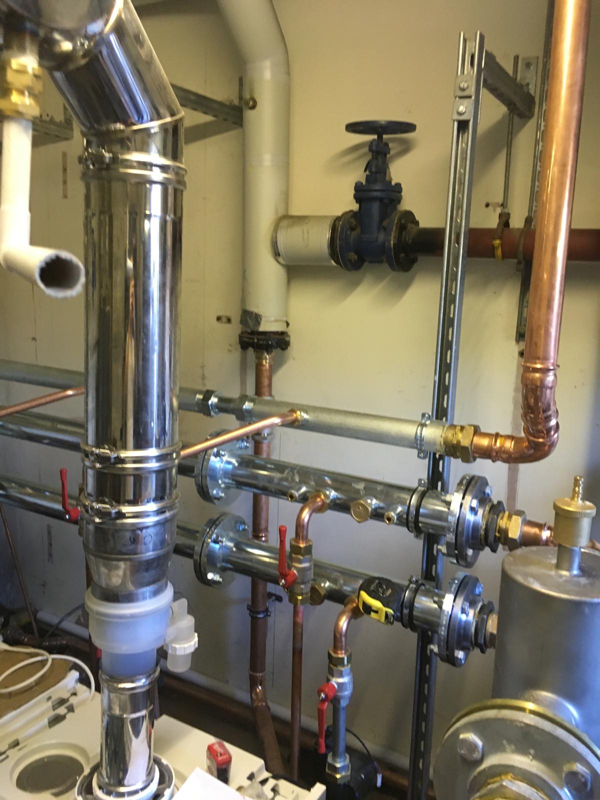 Domestic plumbing installation